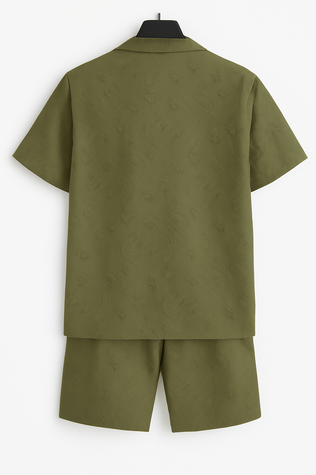 Olive Green Half Sleeves Shirt & Short